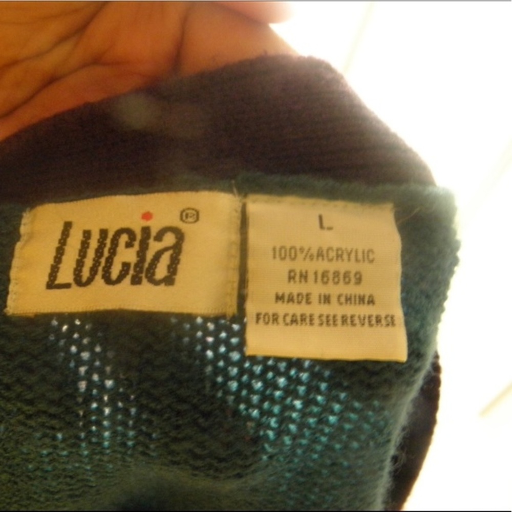Vintage Retro Lucia festive retro cardigan sweater - Picture 8 of 8